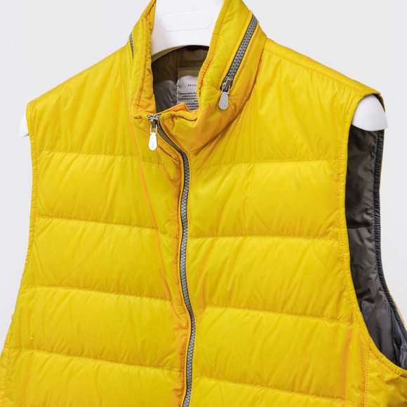 Brunello Cucinelli Yellow Puffer Vest - Picture 3 of 16